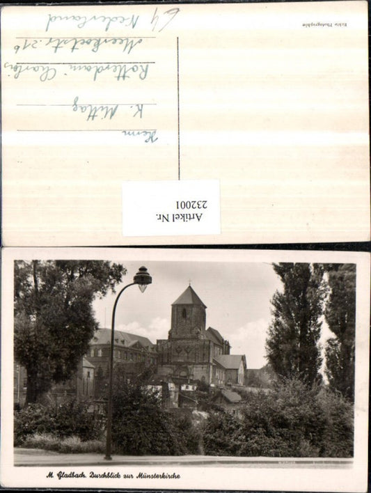 232001,Mönchengladbach Durchblick zur Münsterkirche Kirche