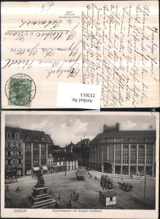 232013,Essen Kopstadtplatz m. Krieger-Denkmal