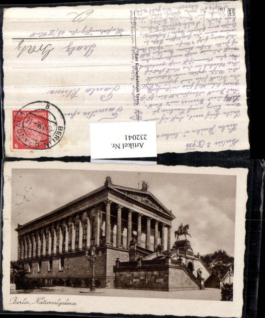 232041,Berlin Nationalgalerie m. Denkmal