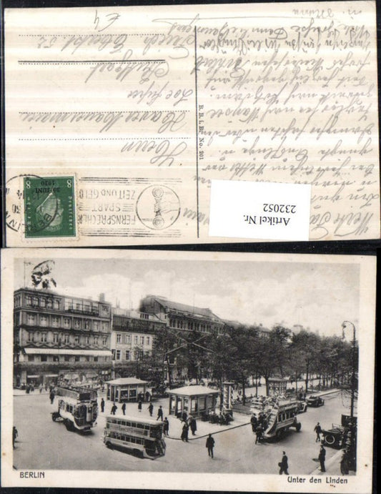 232052,Berlin Unter den Linden Doppelbus Doppeldeckerbus