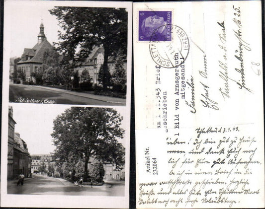 232064,Schlettau im Erzgebirge Straßenansicht Mehrbildkarte