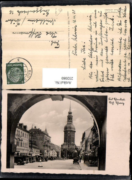 232080,Bad Schandau i. d. Sächsischen Schweiz Straßenansicht Turm Automobile