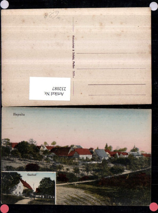 232087,Heynitz b. Nossen Totale Gasthof Mehrbildkarte