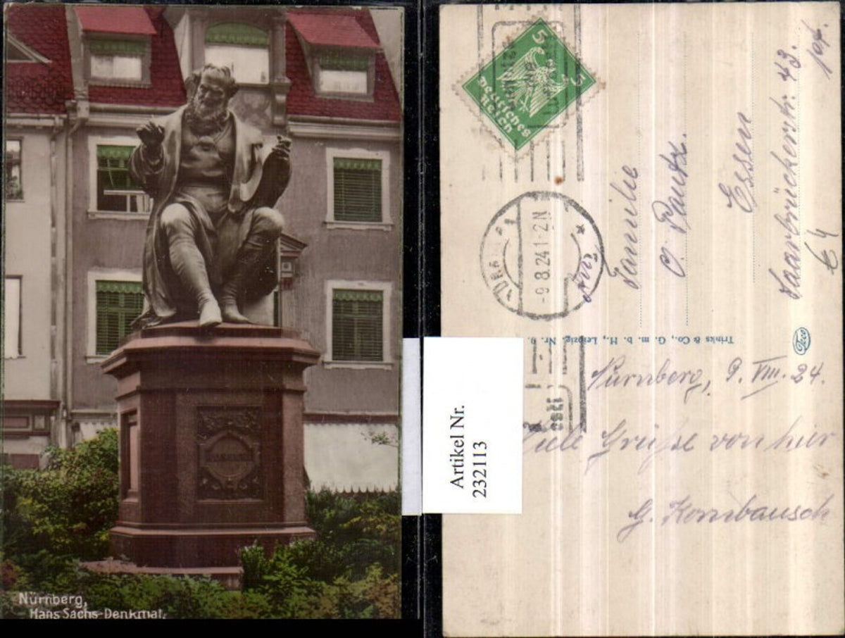 232113,Nürnberg Hans Sachs-Denkmal