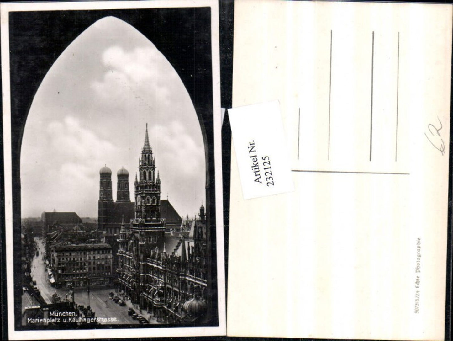 232125,München Marienplatz u. Kaufingerstraße Frauenkirche