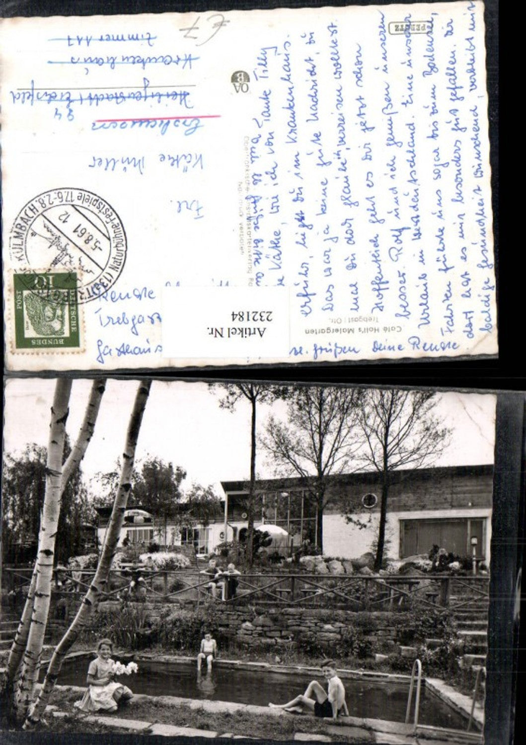 232184, Trebgast Cafe Holls Malergarten Garden Pool Children