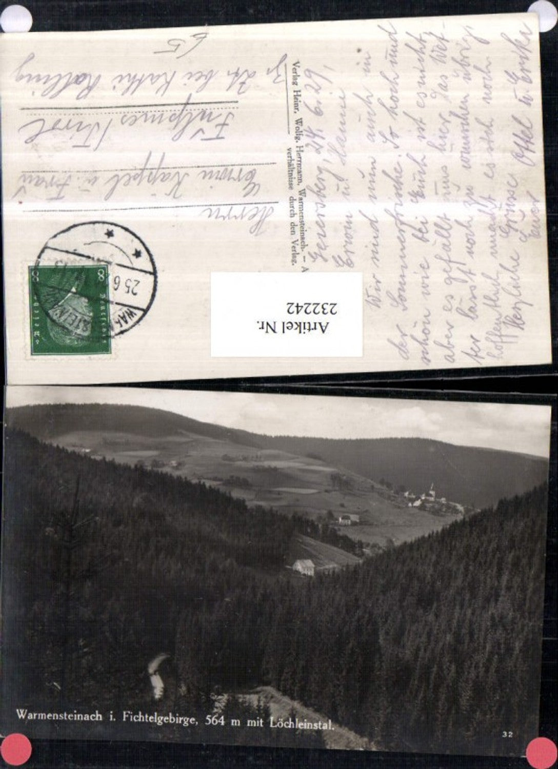 232242,Warmensteinach im Fichtelgebirge m. Löchleinstal