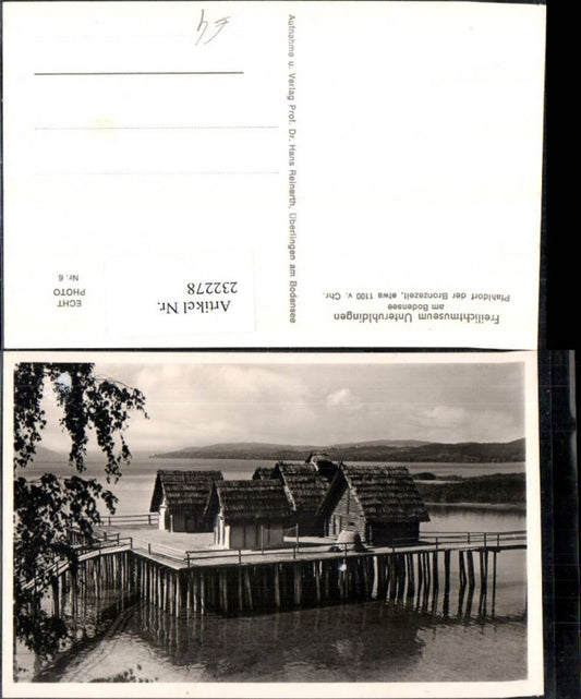 232278, Open-air museum Unteruhldingen on Lake Constance, Bronze Age pile village