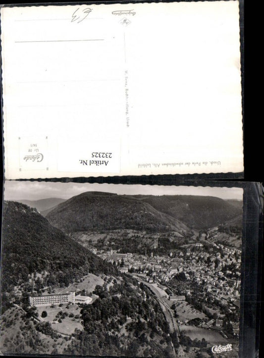 232325, Urach Totale in Schwäbisch Alb Aerial photograph