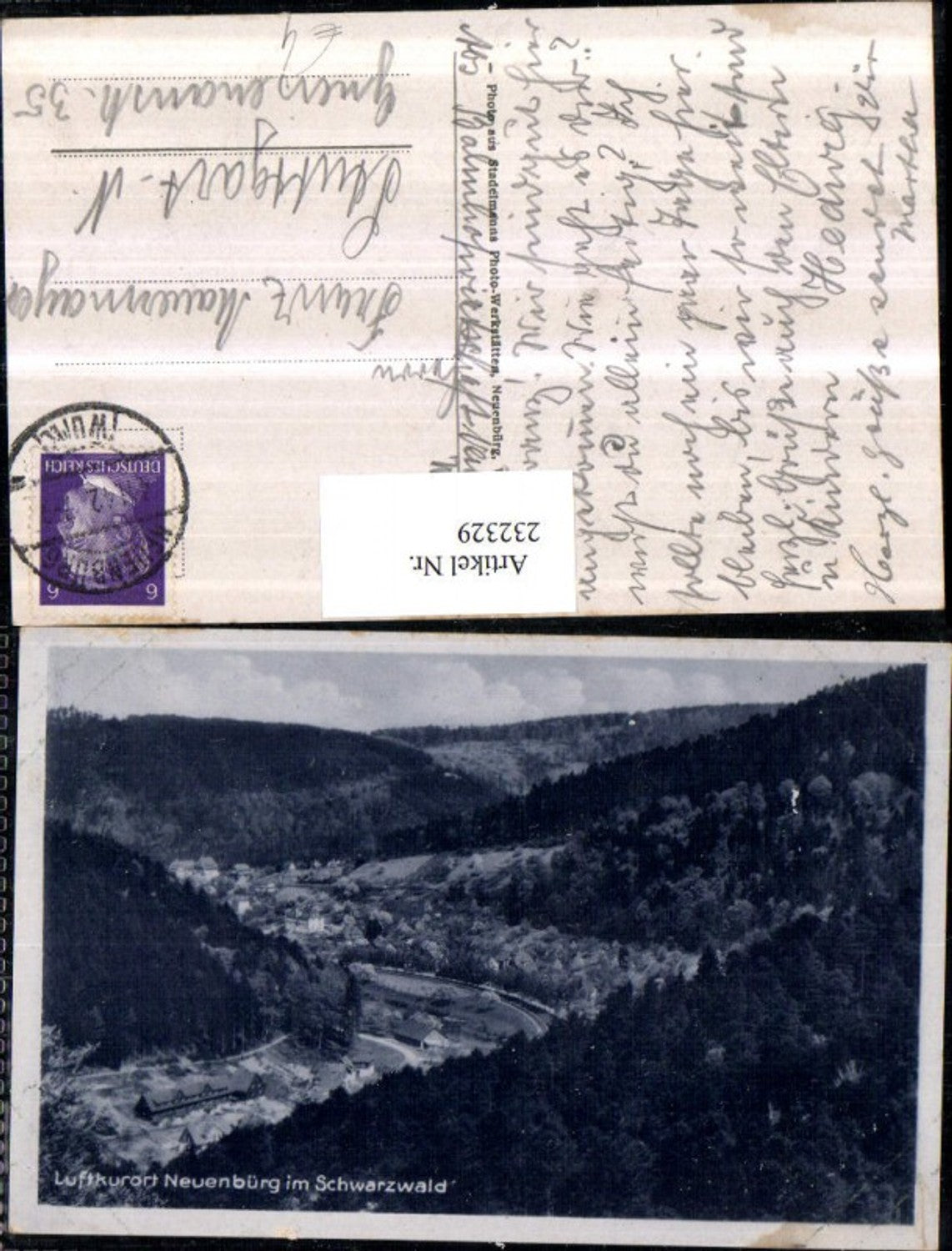 232329, Neuenbürg in the Black Forest, partial view