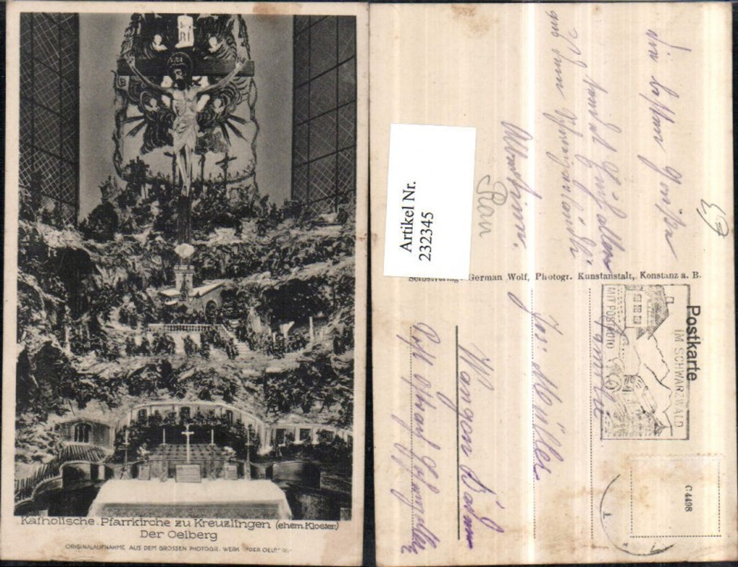 232345,Katholische Pfarrkirche zu Kreuzlingen Darstellung Ölberg