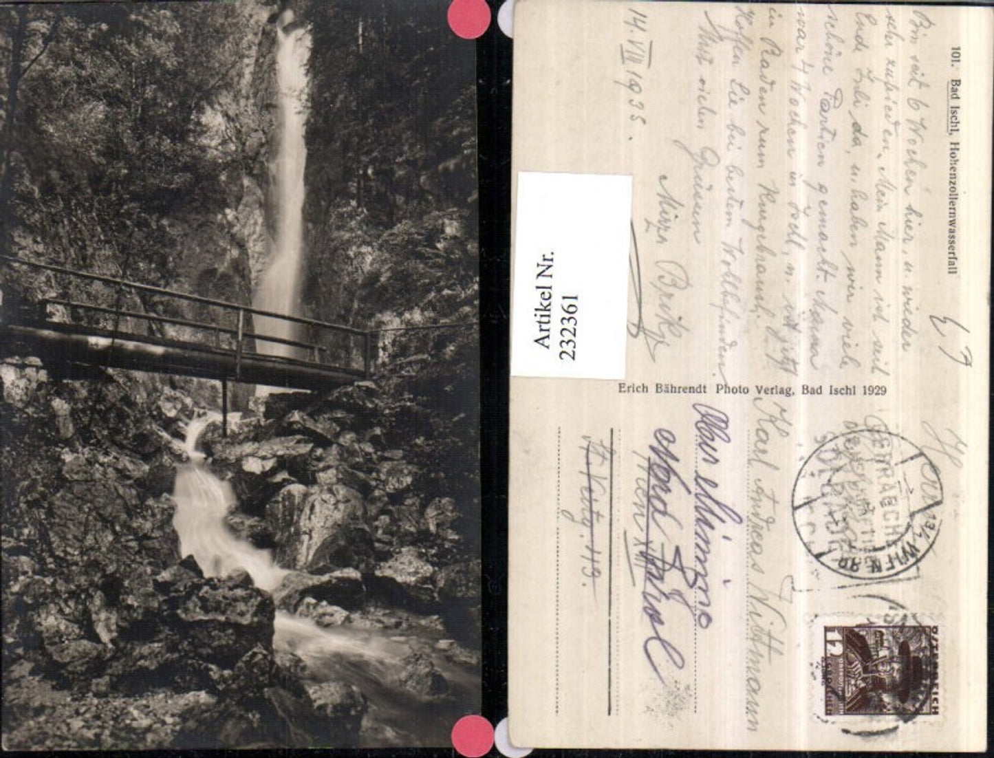 232361,Bad Ischl Hohenzollernwasserfall Wasserfall