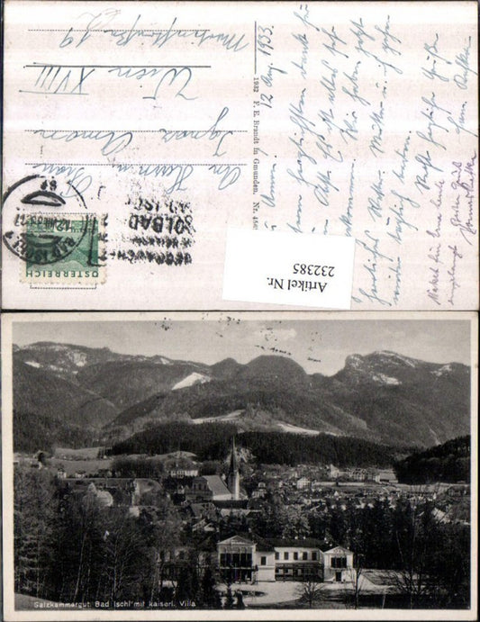 232385,Bad Ischl Teilansicht m. Kaiservilla