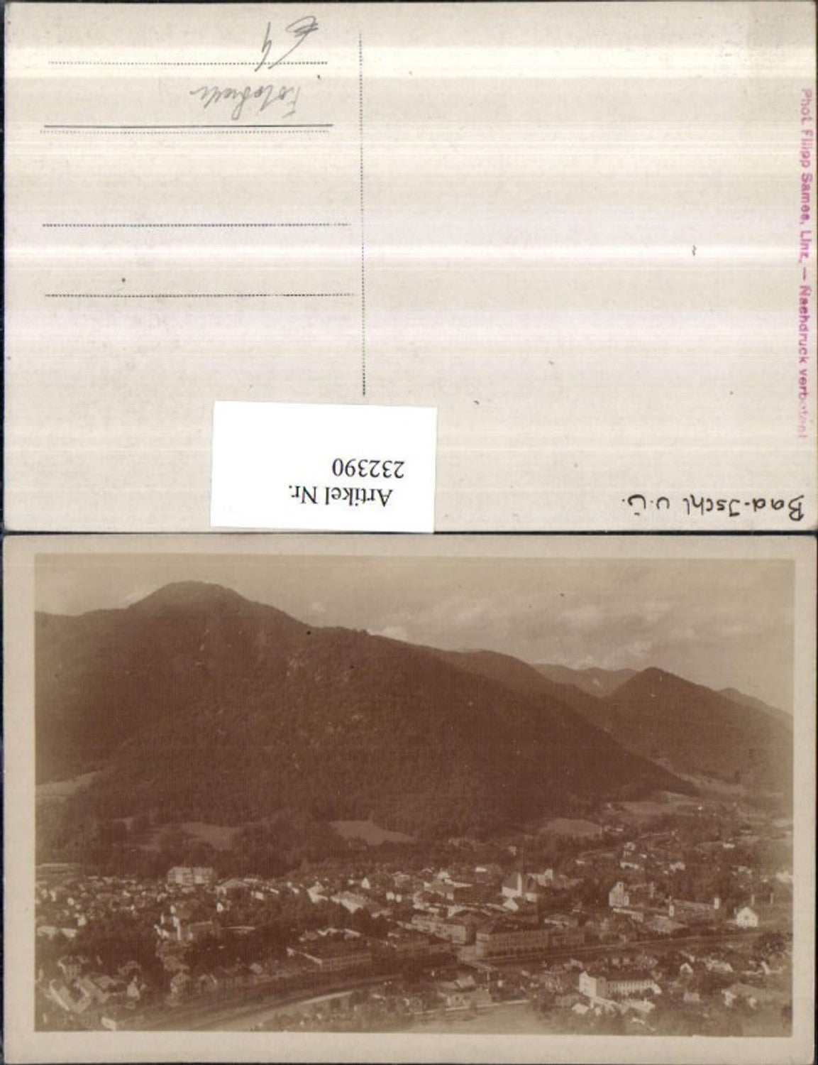 232390,Fotokarte Bad Ischl Totale