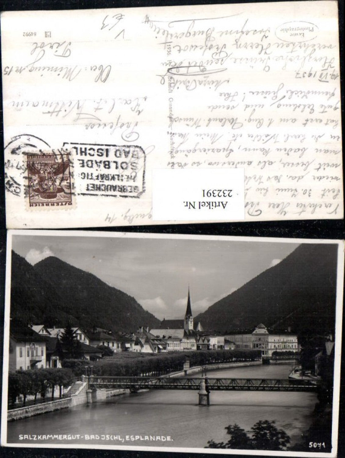 232391,Bad Ischl Esplanade Brücke pub F. E. Brandt 5071