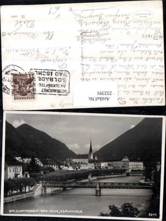 232391,Bad Ischl Esplanade Brücke pub F. E. Brandt 5071