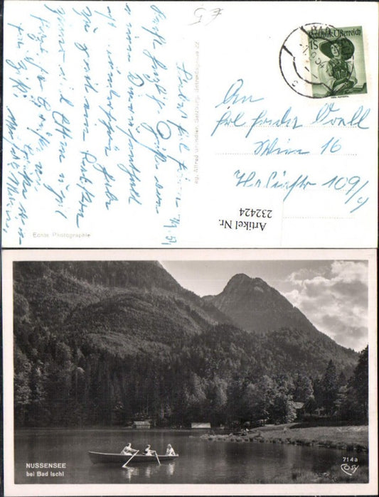 232424,Bad Ischl Nussensee See Ruderboot