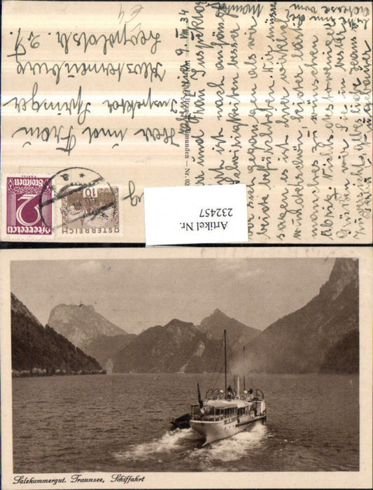 232457,Gmunden Traunsee Schifffahrt Dampfer pub F. E. Brandt 022