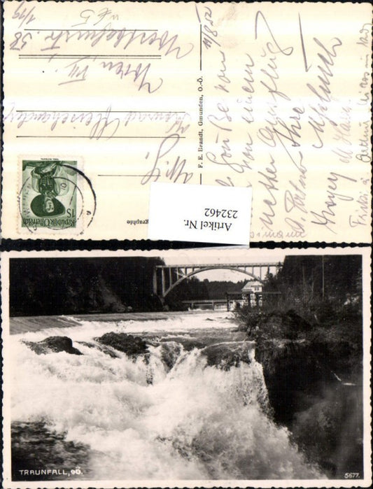 232462,Gmunden Traunfall Wasserfall Brücke