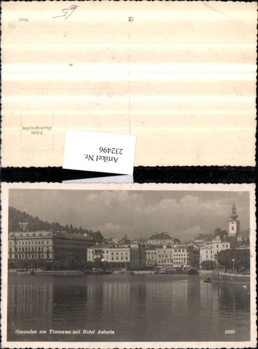 232496,Gmunden a. Traunsee Teilansicht m. Hotel Astoria
