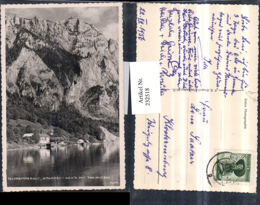 232518,Gmunden Gasthof Hoisn m. Traunstein