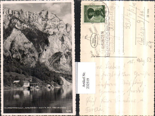 232519,Gmunden Gasthof Hoisn m. Traunstein