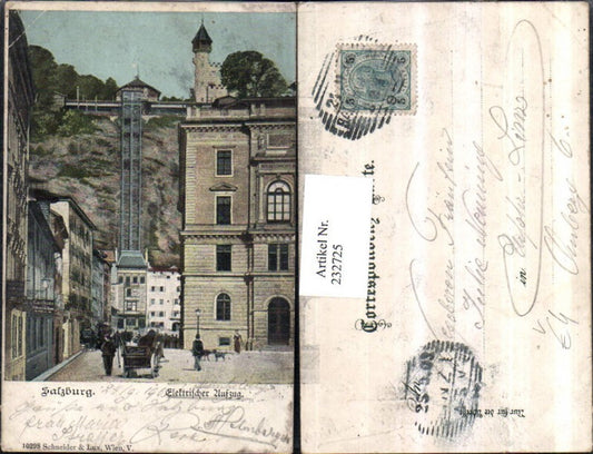 232725,Salzburg Elektrischer Aufzug pub Schneider u. Lux 10298