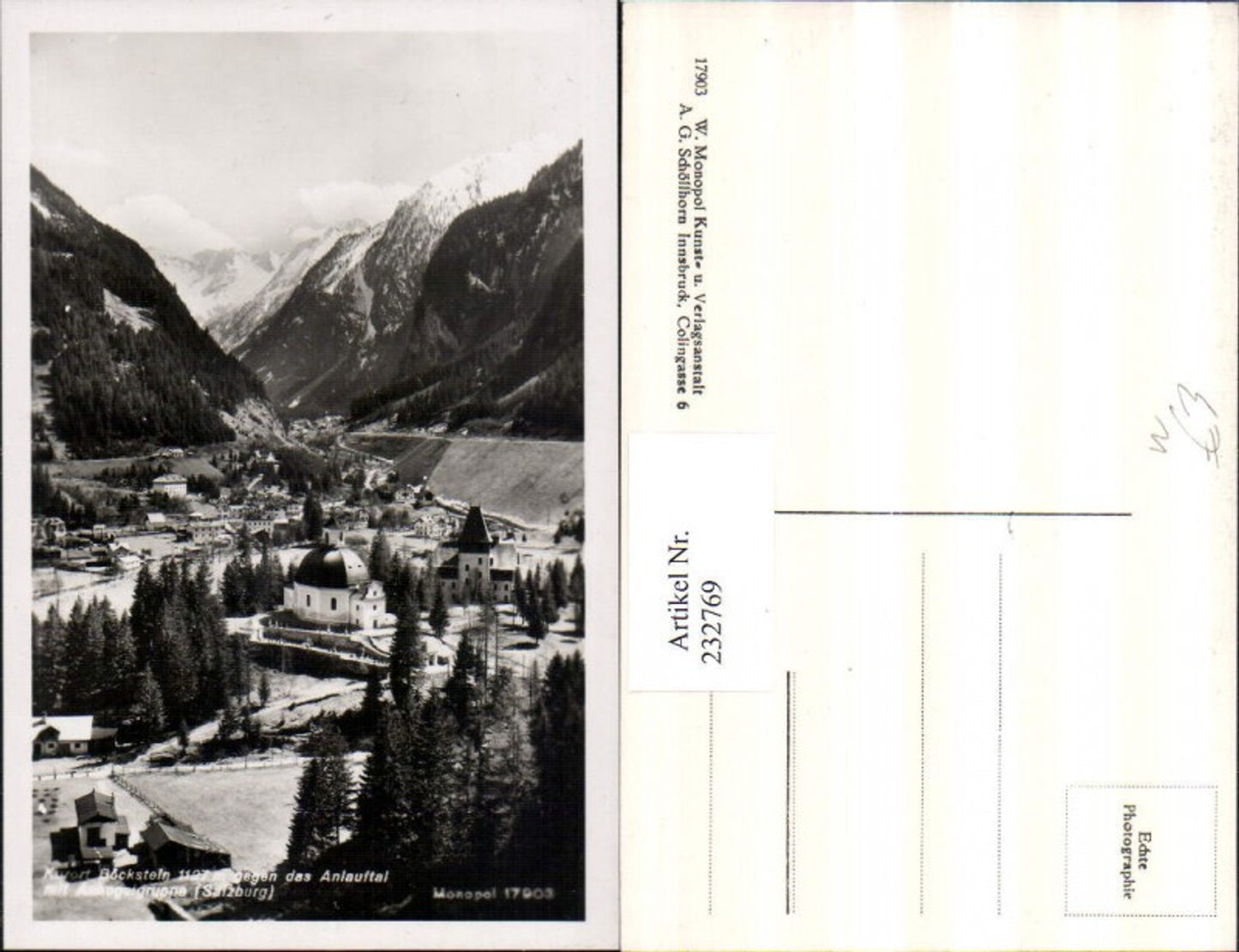 Alte Ansichtskarte – Old Postcard