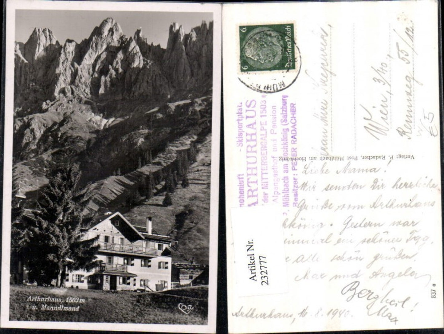 Alte Ansichtskarte – Old Postcard
