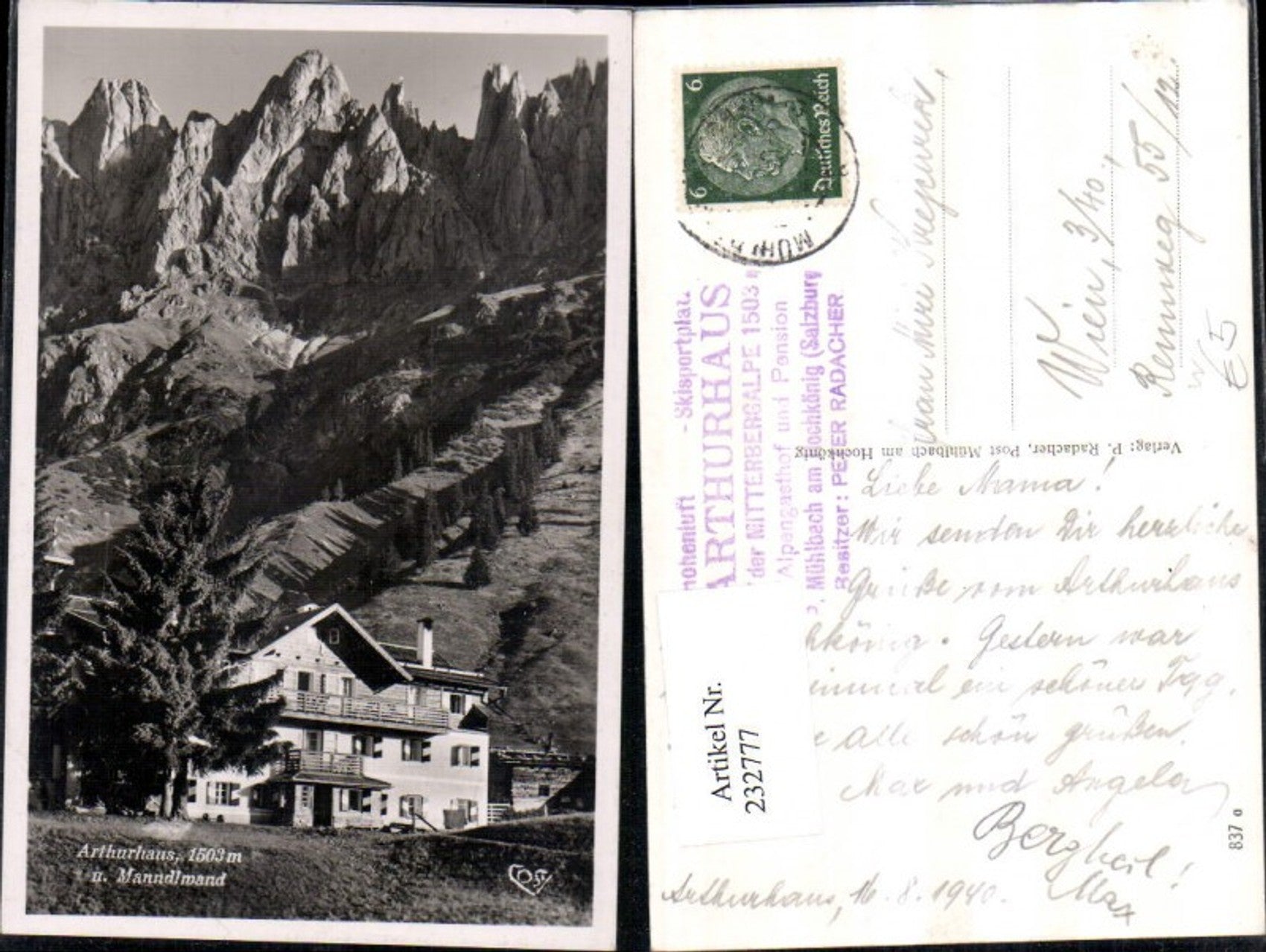 Alte Ansichtskarte – Old Postcard