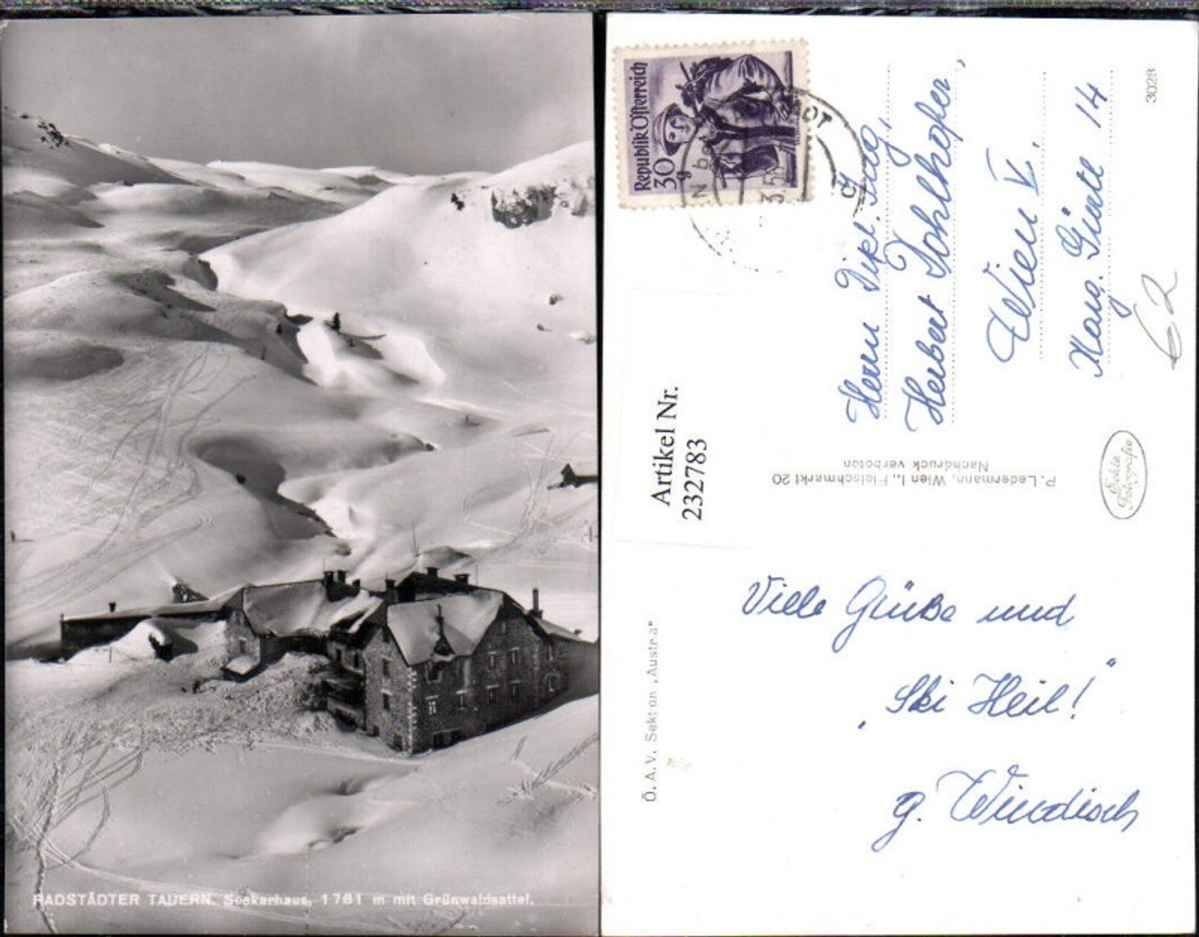 Alte Ansichtskarte – Old Postcard