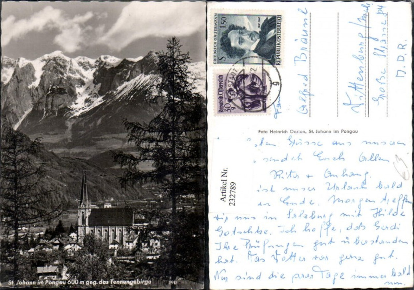 Alte Ansichtskarte – Old Postcard