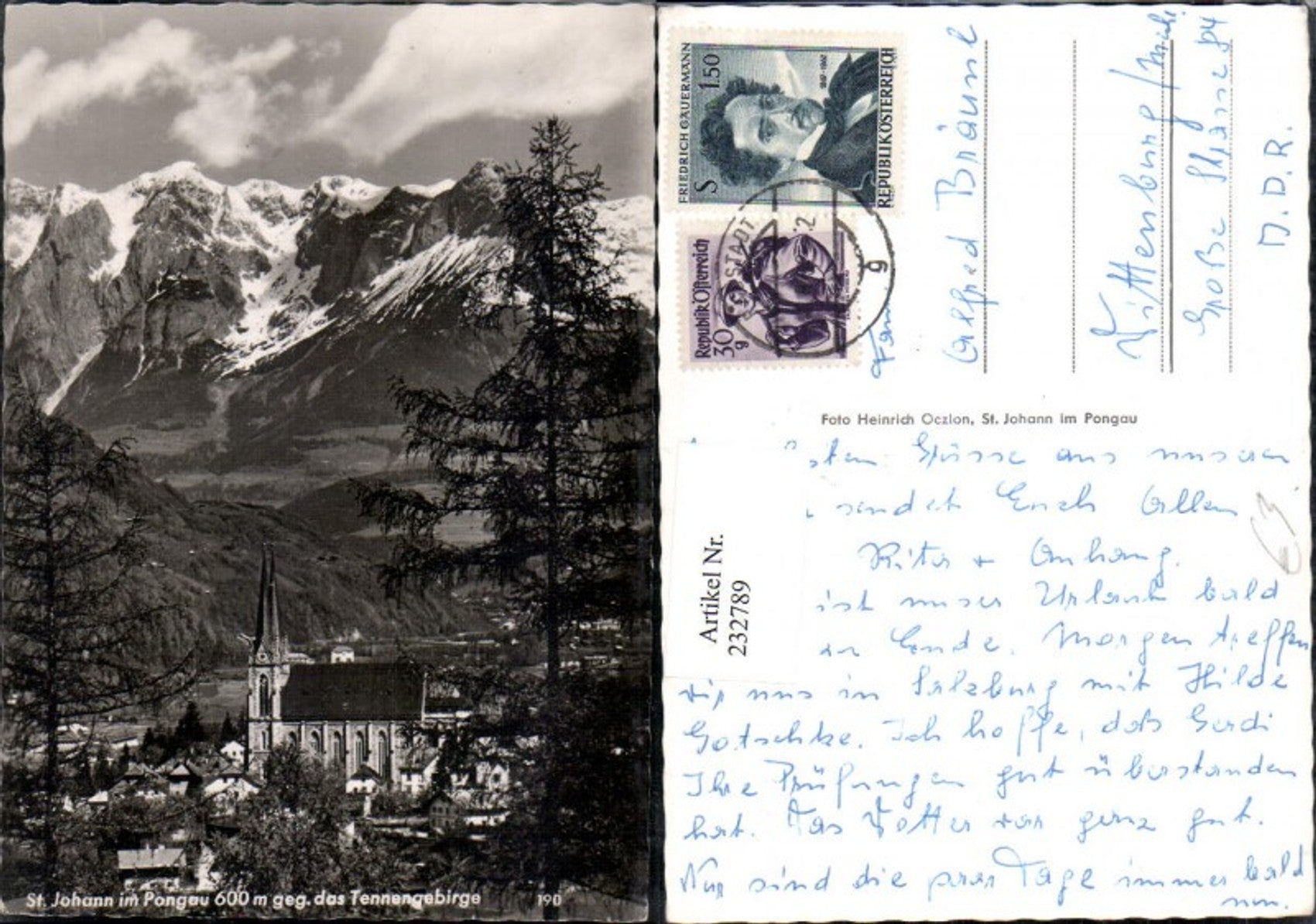 Alte Ansichtskarte – Old Postcard