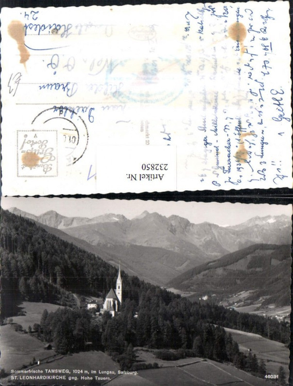 232850,Tamsweg im Lungau St. Leonhardikirche Kirche geg. Hohe Tauern