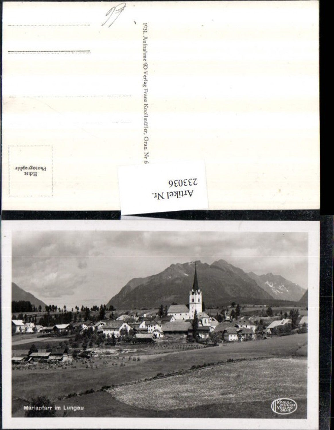 233036,Mariapfarr im Lungau Totale