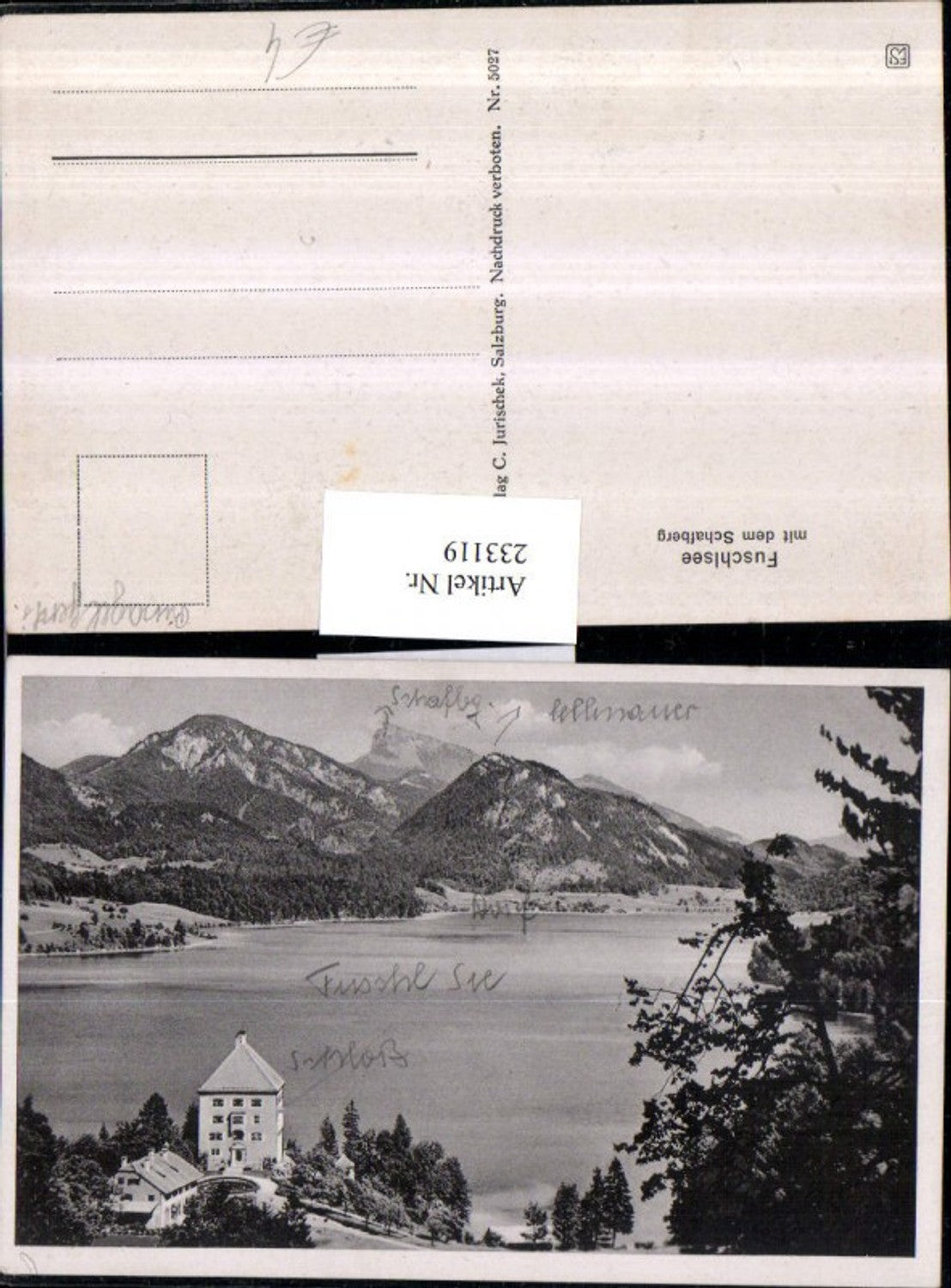 233119,Fuschlsee Fuschl am See Schloss m. d. Schafberg