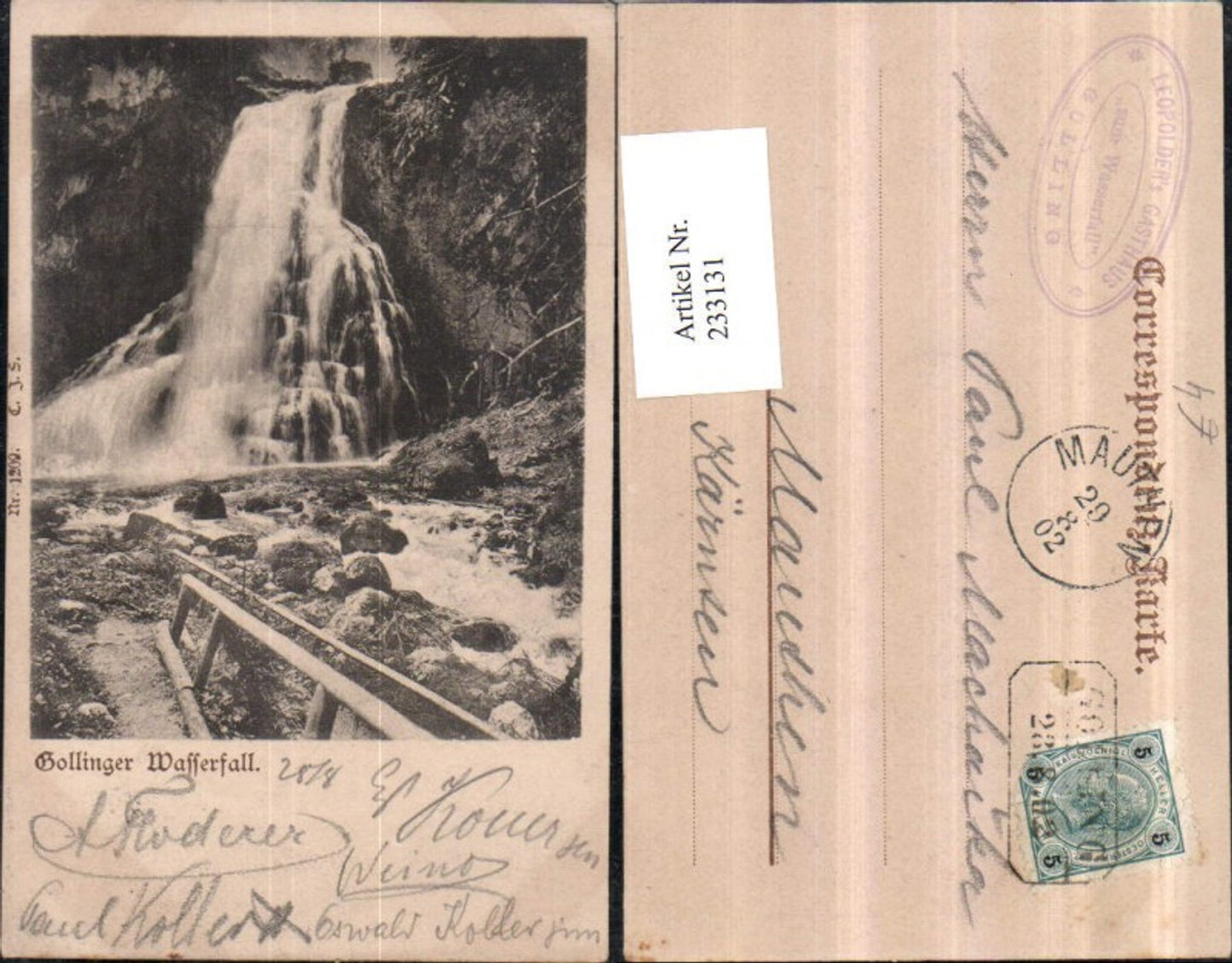 233131,Gollinger Wasserfall b. Golling