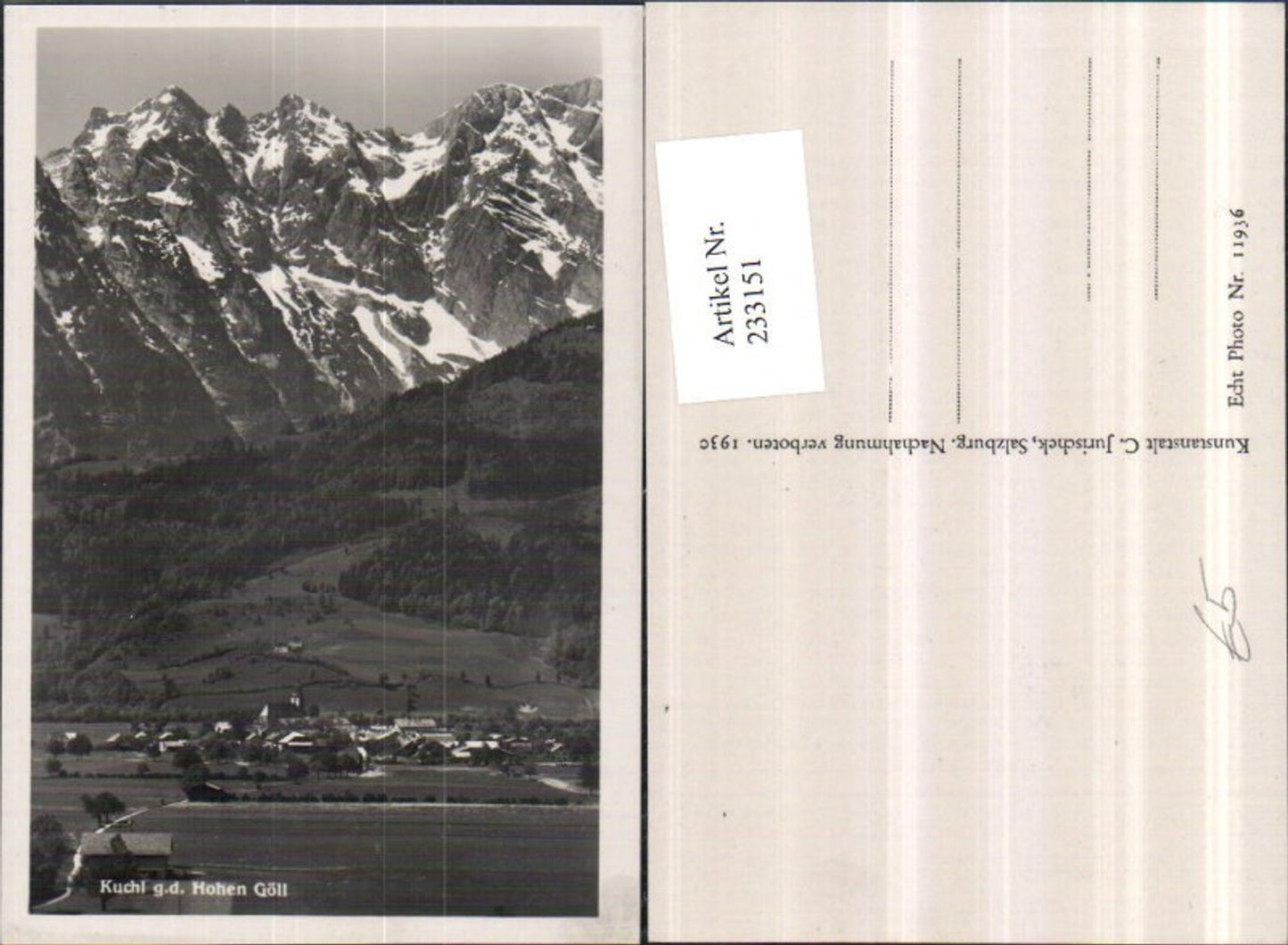 233151, Kuchl Total against the Hohen Göll