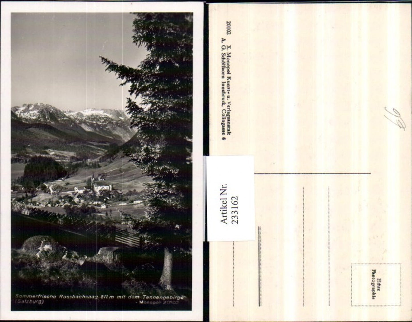 233162, Russbachsaag md Tennengebirge Total