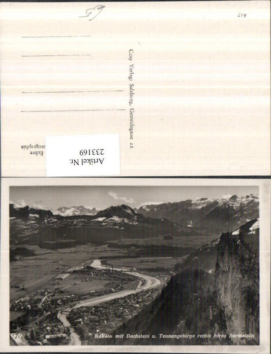 233169,Hallein Totale m. Dachstein u. Tennengebirge Barmstein pub Cosy