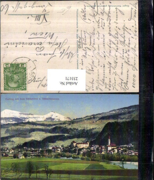 233171,Golling Totale m. d. Schlenken u. Schmittenstein