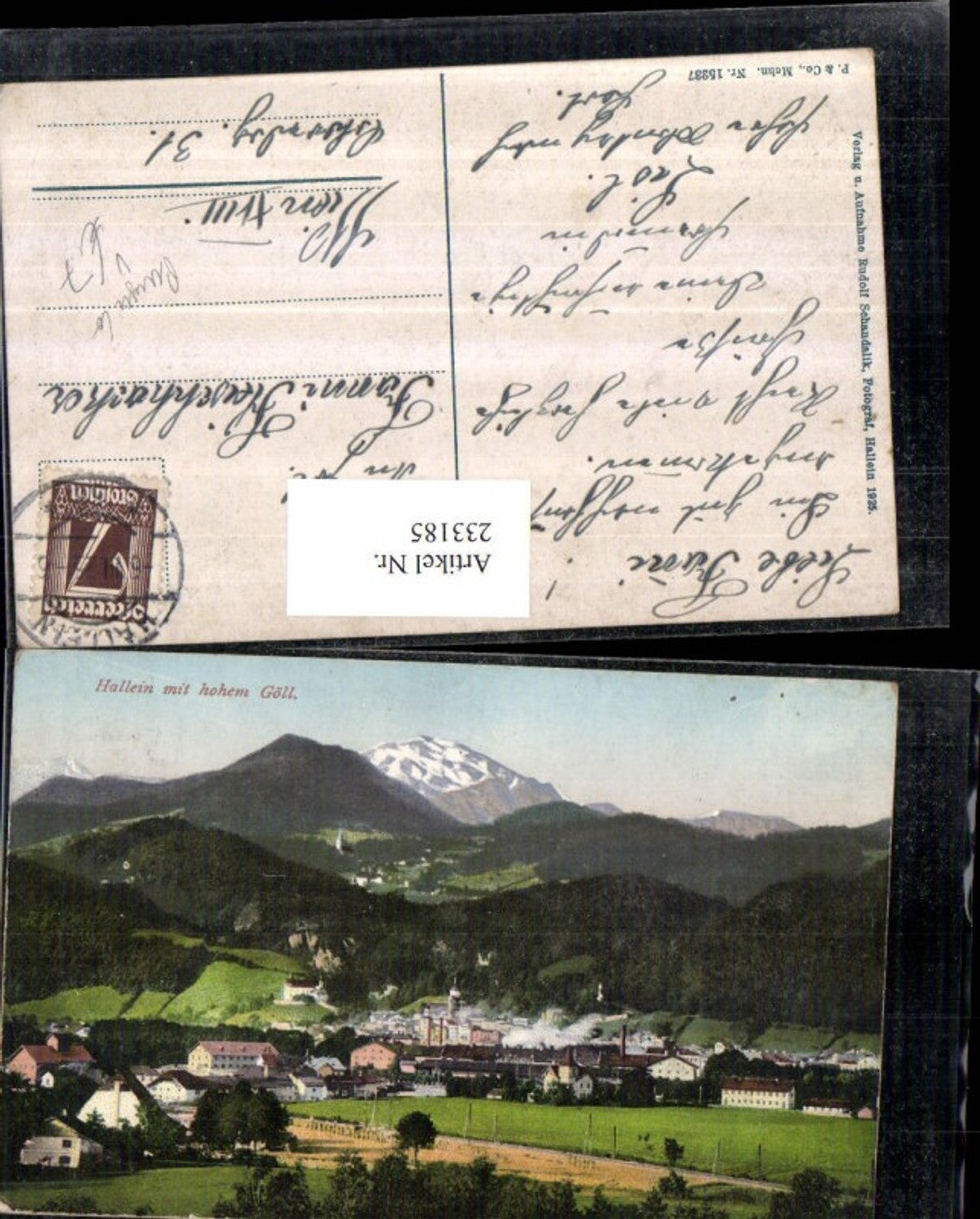 233185,Hallein Totale m. Hohem Göll pub Purger u. Co 15237