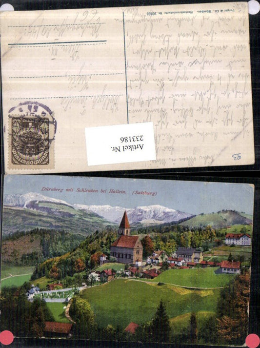 233186,Dürnberg Dürrnberg m. Schlenken b. Hallein Kirche pub Purger u.Co 10853