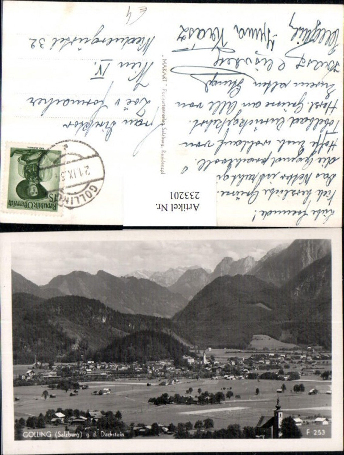 233201,Golling Totale geg. d. Dachstein