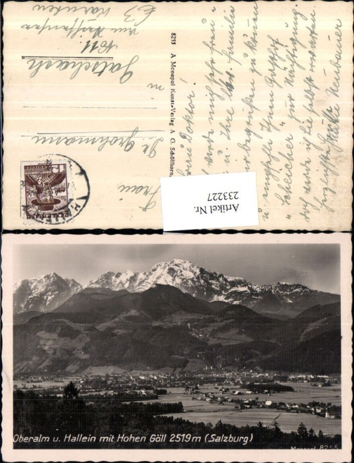 233227,Oberalm u. Hallein Totale m. Hohen Göll