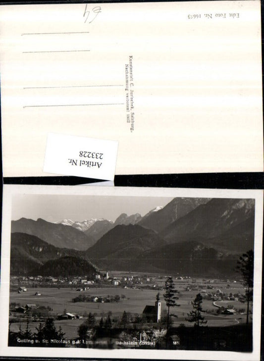 233228,Golling u. St. Nikolaus Totale geg. Lammertal u. Dachstein