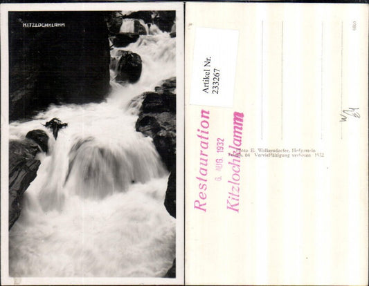 233267,Kitzlochklamm Klamm Wasserfall b. Taxenbach