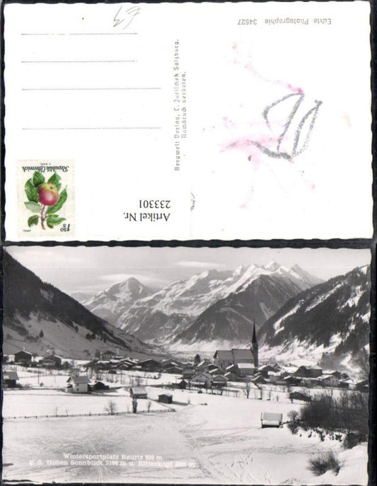 233301,Rauris Totale geg. d. Hohen Sonnblick u. Ritterkopf Winterbild