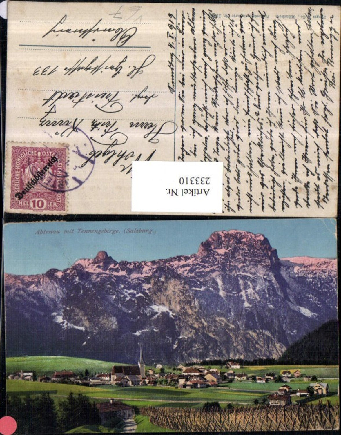 233310,Abtenau Totale m. Tennengebirge pub Purger u. Co 10865