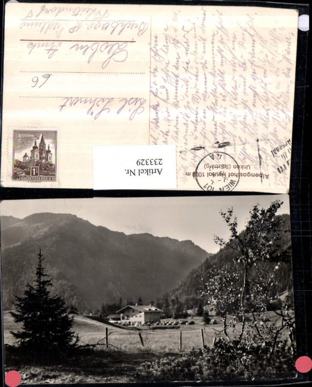 233329,Alpengasthof Heutal b. Unken im Pinzgau